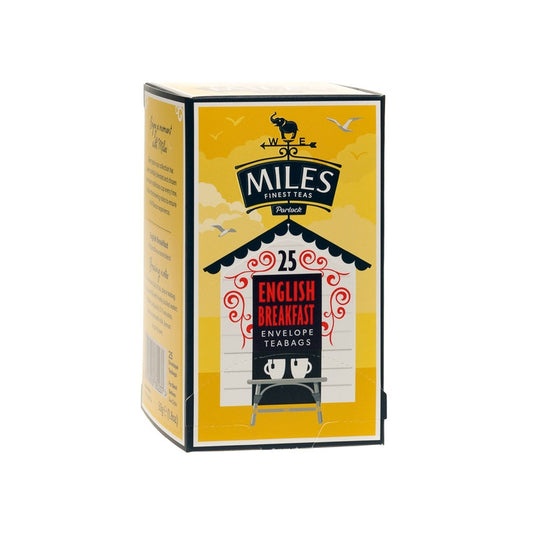 Miles Finest Teas | 25 English Breakfast Foil Enveloped Tea Bags