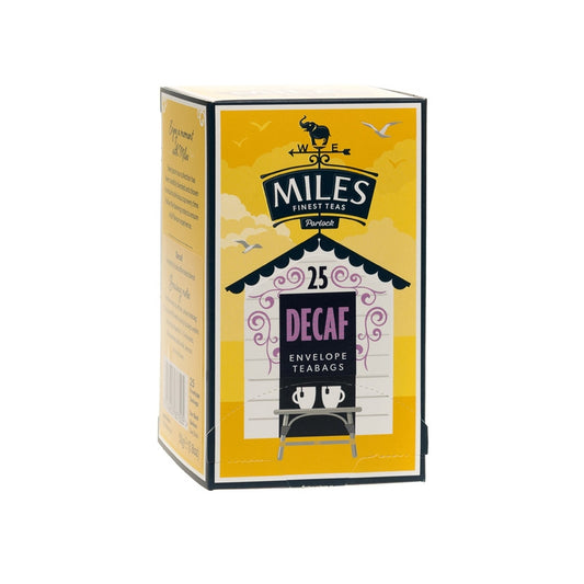 Miles Finest Teas | 25 Decaffeinated Foil Enveloped Tea Bags