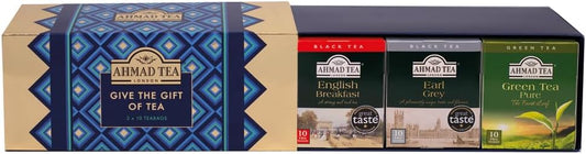 Ahmad Tea London | Give The Gift Of Tea Selection Pack - 3 x 10 Tea Bags