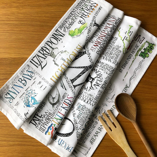 Inklings | The Duchy of Cornwall Tea Towel