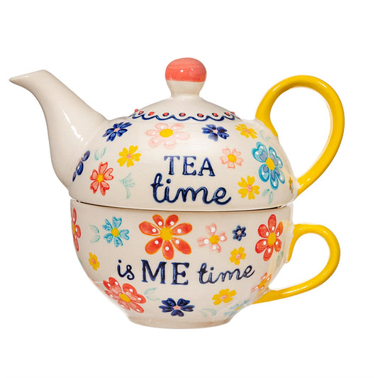 Sass & Belle | Folk Floral Tea For One Set | FREE Shipping