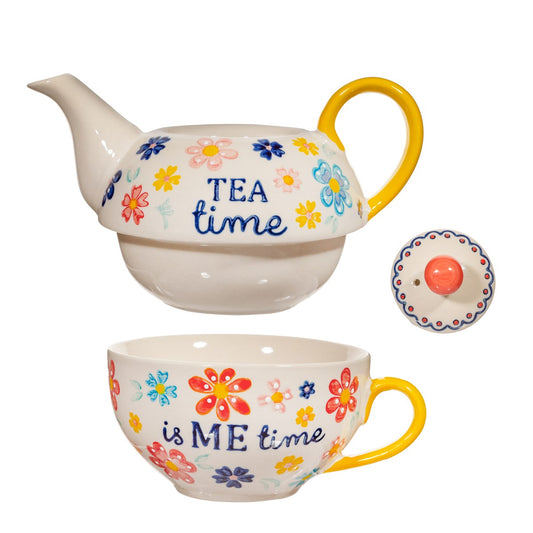 Sass & Belle | Folk Floral Tea For One Set | FREE Shipping