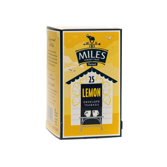 Miles Finest Teas | 25 Lemon Foil Enveloped Tea Bags