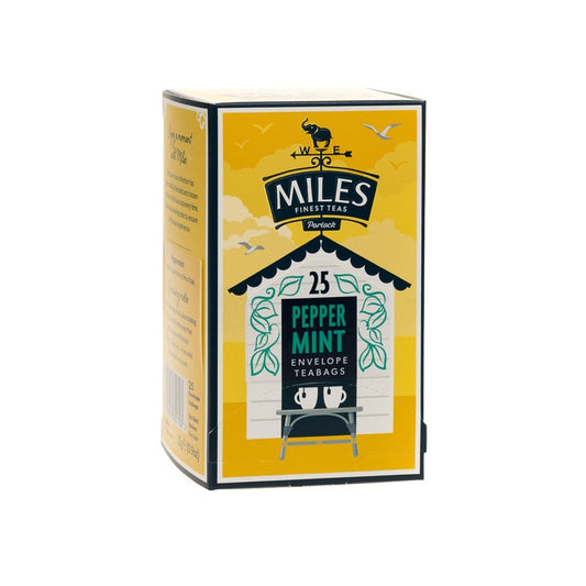 Miles Finest Teas | 25 Peppermint Foil Enveloped Tea Bags