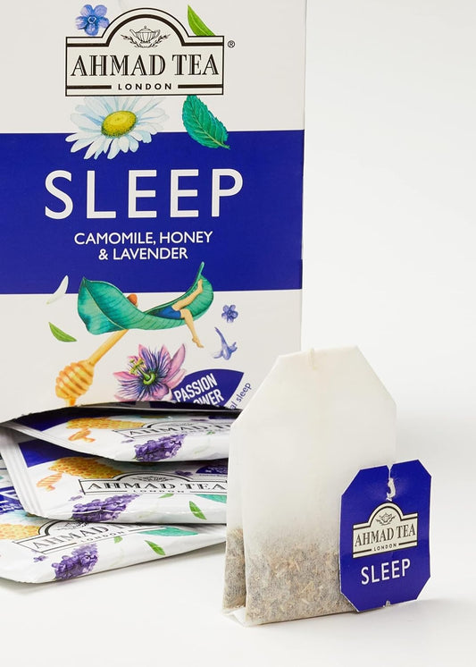 Ahmad Tea London | 20 Camomile, Honey & Lavender "Sleep" Infusion Tea Bags