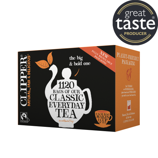 Clipper Teas | Everyday Fairtrade Catering Pack of 1,120 Tea Bags | Unbleached, Plastic Free & Biodegradable